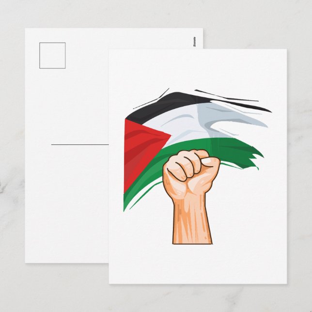 Cartes Pour Fêtes Annuelles Palestine (Devant / Derrière)