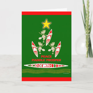 Cartes Pour Fêtes Annuelles Palette de vacances de kayak