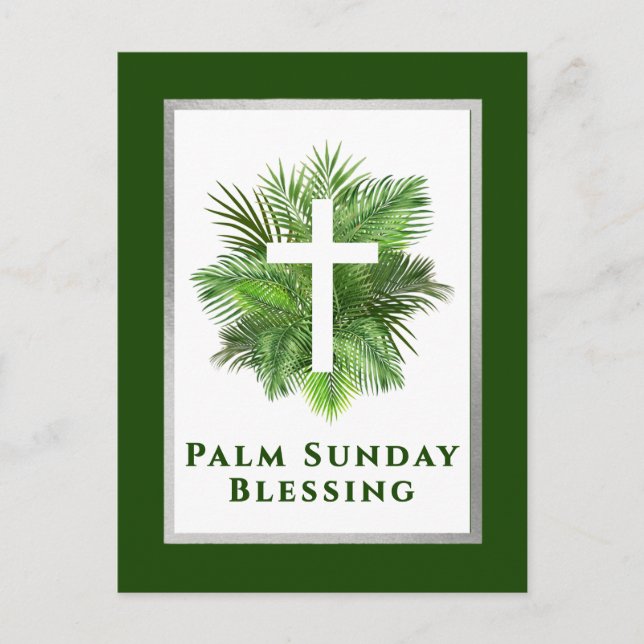 Cartes Pour Fêtes Annuelles Palm Sunday Blessing Holy Week (Devant)