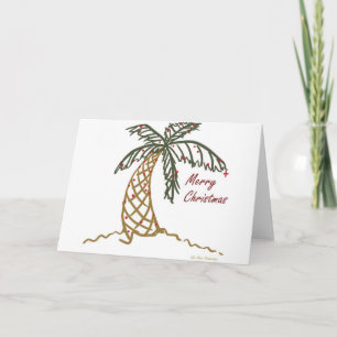 Cartes Pour Fêtes Annuelles Palme de Noël