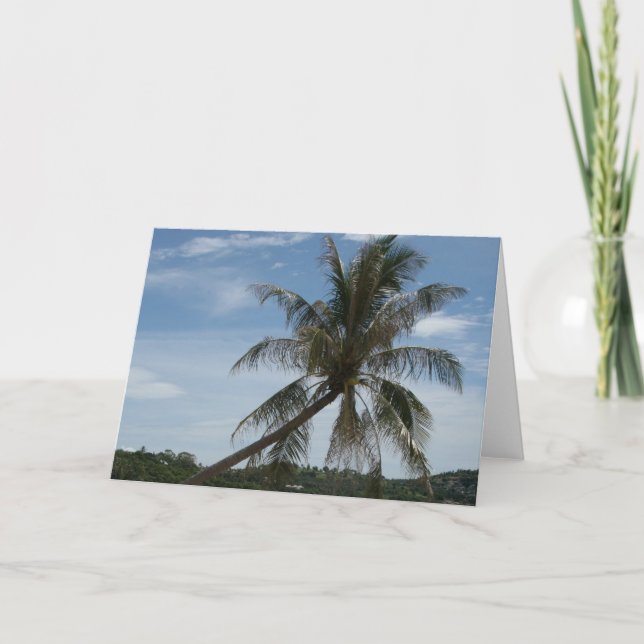Cartes Pour Fêtes Annuelles palmier (Devant)