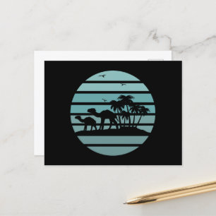 Cartes Pour Fêtes Annuelles palmiers et chameaux