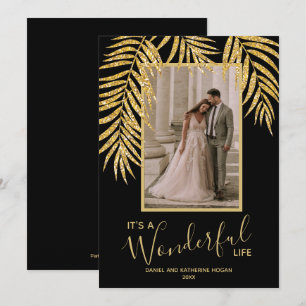 Cartes Pour Fêtes Annuelles Palmiers tropicaux Photo de Noël