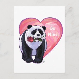 Cartes Pour Fêtes Annuelles Panda Bear Saint Valentin