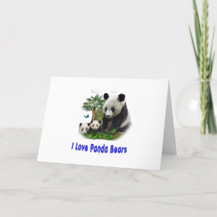 Cartes Pour Fêtes Annuelles panda beras