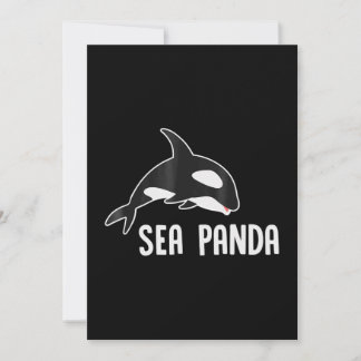 Cartes Pour Fêtes Annuelles Panda de mer - Drôle tueur baleine Orca Biologie m