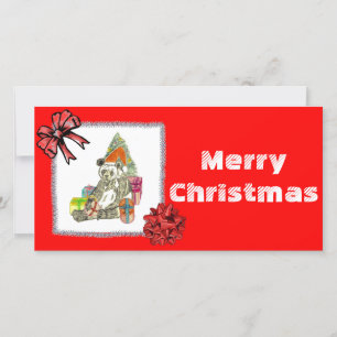 Cartes Pour Fêtes Annuelles Panda de Noël