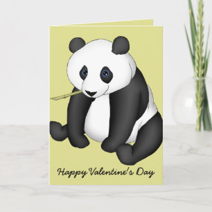 Cartes Pour Fêtes Annuelles Panda heureux Valentine de Beary