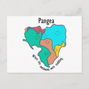 Cartes Pour Fêtes Annuelles Pangea Continents Cuddin Multicolor