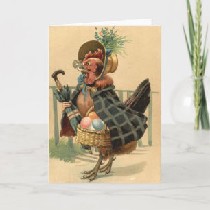Cartes Pour Fêtes Annuelles Panier de Pâques oeuf coloré peint