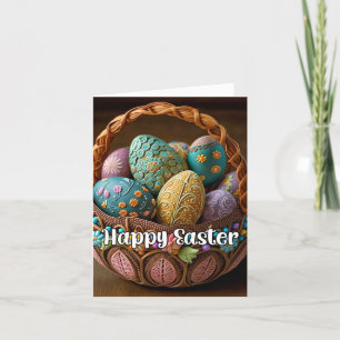 Cartes Pour Fêtes Annuelles Panier de Pâques super festif