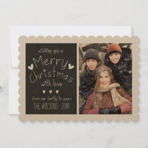 CARTES POUR FÊTES ANNUELLES PANNEAU DE CHALKBOUTIQUE SUCRÉ PHOTO DE VACANCES
