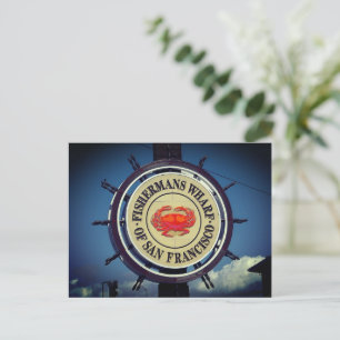Cartes Pour Fêtes Annuelles Panneau du quai des pêcheurs Célèbre ville