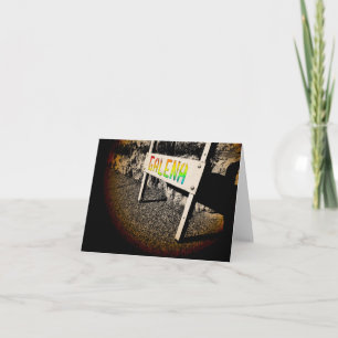 Cartes Pour Fêtes Annuelles panneau latéral de galène