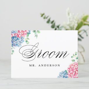 Cartes Pour Fêtes Annuelles Panneau Mariage de chambre rose et bleu