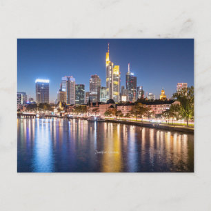 Cartes Pour Fêtes Annuelles panorama de Francfort, Allemagne