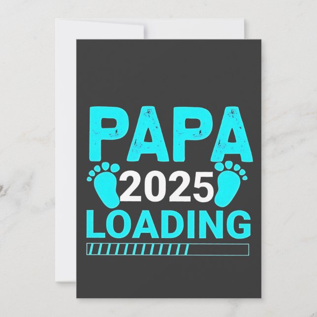 Cartes Pour Fêtes Annuelles Papa 2025 En attente de parenté Papa futur papa  (Devant)