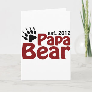 Cartes Pour Fêtes Annuelles papa bear claw 2012