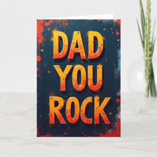Cartes Pour Fêtes Annuelles Papa courageux Tu déchires Fête des Pères Design M