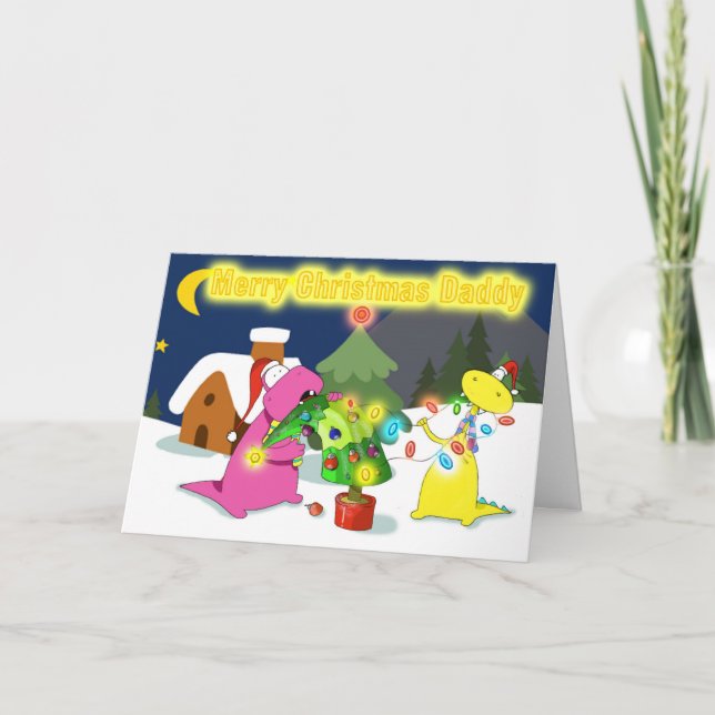Cartes Pour Fêtes Annuelles papa de Joyeux Noël (Devant)