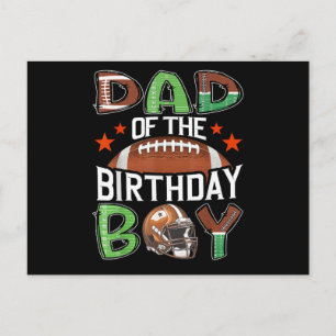 Cartes Pour Fêtes Annuelles Papa de l'enfant qui fête son anniversaire Footbal