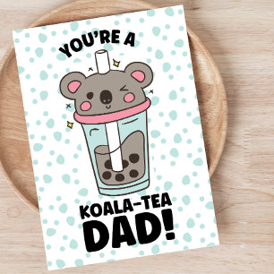 Cartes Pour Fêtes Annuelles Papa drôle de la fête des pères koala-thé jeu de m