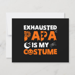 Cartes Pour Fêtes Annuelles papa épuisé est mon costume 