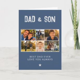 Cartes Pour Fêtes Annuelles Papa et Fils Famille 6 Photo Fête des Pères