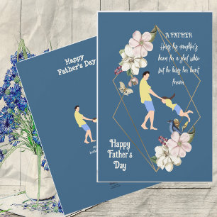 Cartes Pour Fêtes Annuelles Papa Fille Bonding Bonne Fête des pères Citation F