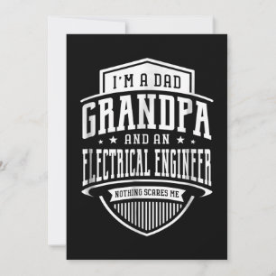 Cartes Pour Fêtes Annuelles Papa Grand-Père Ingénieur Électrique Rien Ne Me Fa