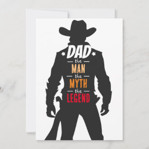 Cartes Pour Fêtes Annuelles Papa : L'Homme, La Légende, Le Mythe Fête des Père
