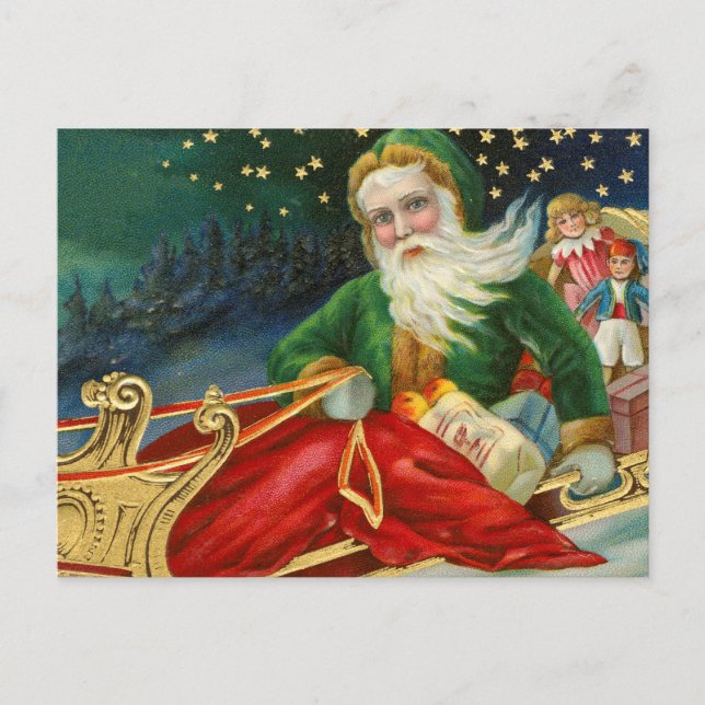 Cartes Pour Fêtes Annuelles papa noel en navidad (Devant)