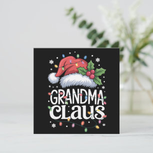 Cartes Pour Fêtes Annuelles Papa Noël Noël Lumières Pyjama Famille Corresponda
