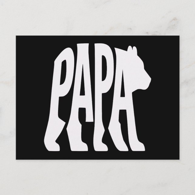 Cartes Pour Fêtes Annuelles Papa Ours (Devant)