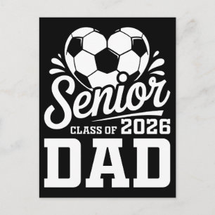 Cartes Pour Fêtes Annuelles Papa senior de la promotion 2026 diplômé de footba
