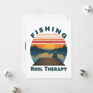 Cartes Pour Fêtes Annuelles Papa Thérapie Moulinets de Pêche