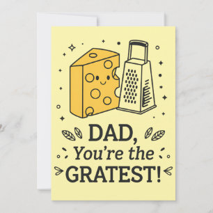Cartes Pour Fêtes Annuelles Papa, tu es le plus grand fromage Funny Fête des P