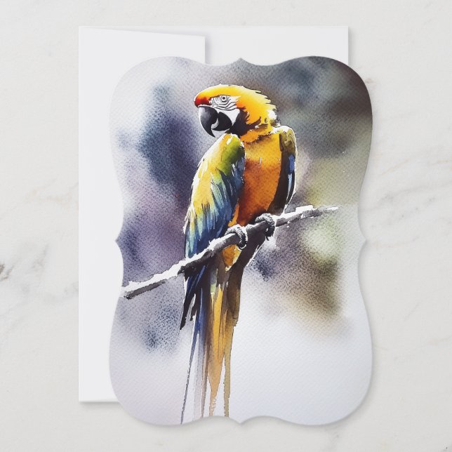 Cartes Pour Fêtes Annuelles Papagei (Devant)