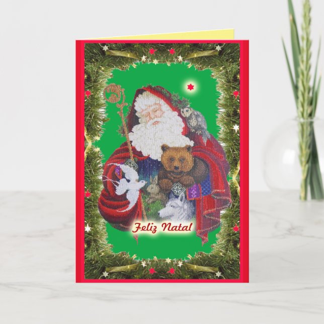 Cartes Pour Fêtes Annuelles Papai Noel (Devant)