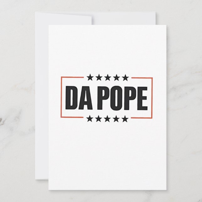 Cartes Pour Fêtes Annuelles Pape Léon XIV Église chrétienne Da Pape (Devant)