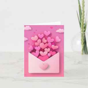 Cartes Pour Fêtes Annuelles Papercut Hearts La Saint Valentin