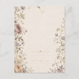 Cartes Pour Fêtes Annuelles Papeterie de mariage de style jardin vintage