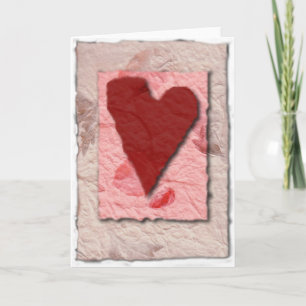 CARTES POUR FÊTES ANNUELLES PAPIER DE RIZ VALENTINE