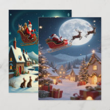 Papier peint Village d'Hiver Noël Enchanté 2025
