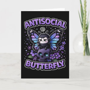 Cartes Pour Fêtes Annuelles Papillon Antisocial