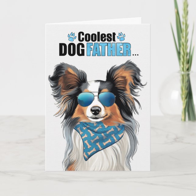 Cartes Pour Fêtes Annuelles Papillon Chien Coolest Papa Fête des pères (Devant)