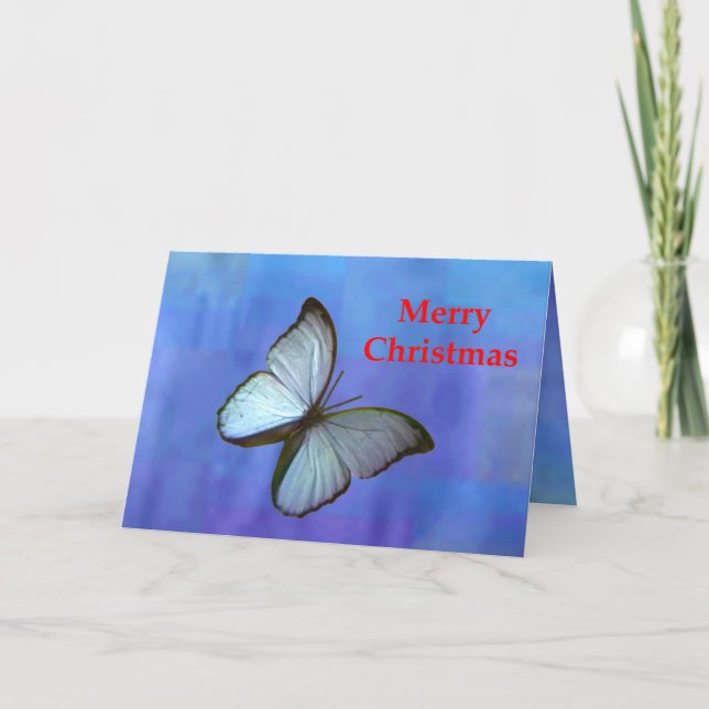 Cartes Pour Fêtes Annuelles Papillon de Joyeux Noël rêvant le MUSÉE (Devant)
