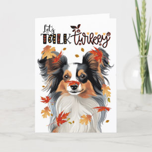Cartes Pour Fêtes Annuelles Papillon de la fête de Thanksgiving Parlons dinde