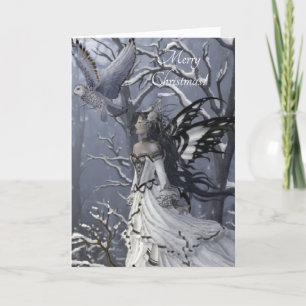 Cartes Pour Fêtes Annuelles papillon-d'hiver-fée