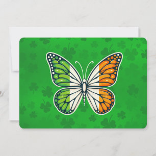 Cartes Pour Fêtes Annuelles Papillon irlandais de la Saint-Patrick